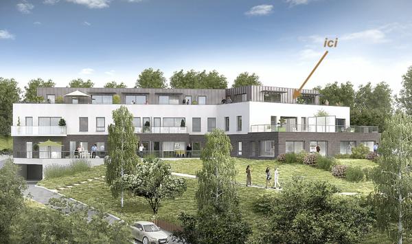 Mont-Saint-Aignan (76130) Exceptionnel, en toit attique vue panoramique Rouen & Fond du Val