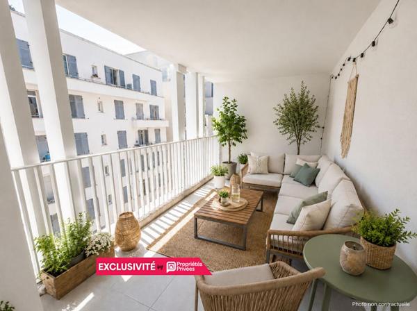 Marseille 13002 Euroméditerranée - Appartement T3 - 73 m² avec terrasse et box