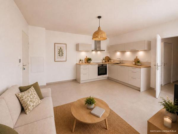 Marseille 13002 Euroméditerranée - Appartement T3 - 73 m² avec terrasse et box