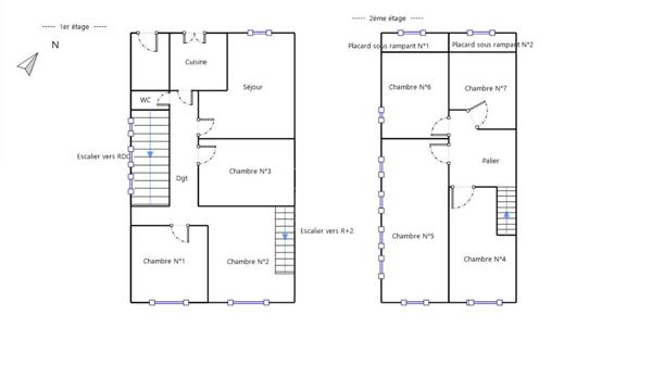 Ensemble immobilier avec appartement + surface commerciale + parking