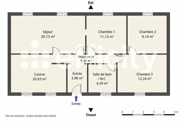 Appartement
         5 pièces
        - 88 m² 260 000 € *