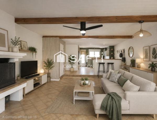 Maison 125 m² 4 ch jardin sud proche gare