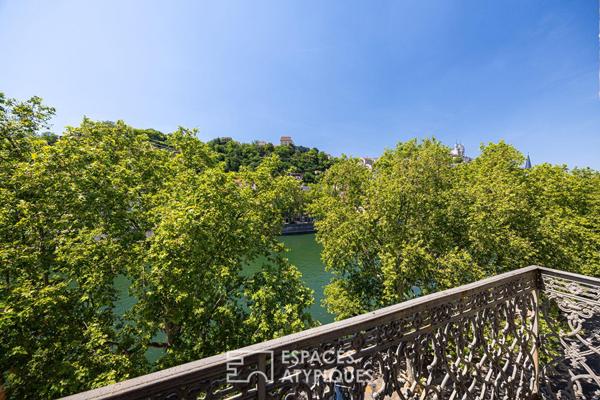 Appartement familiale sur le quai Tilsitt entre ciel et Saône