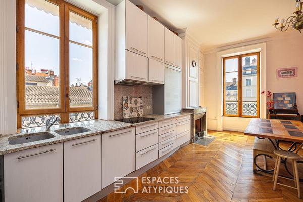 Appartement familiale sur le quai Tilsitt entre ciel et Saône