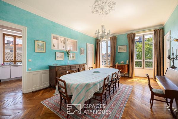 Appartement familiale sur le quai Tilsitt entre ciel et Saône