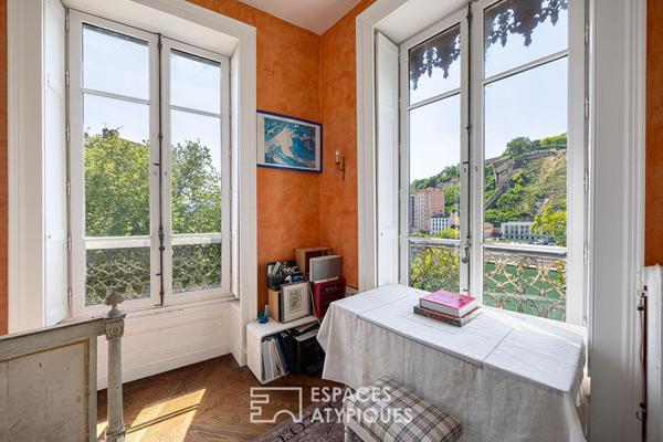 Appartement familiale sur le quai Tilsitt entre ciel et Saône
