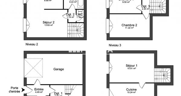 Location Maison 4 pièces 86.11 m² - La Queue-en-brie 94510