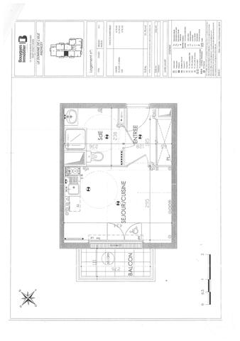Appartement F1 à vendre  1 pièce - 21,70 m2 ANDRESY - 78