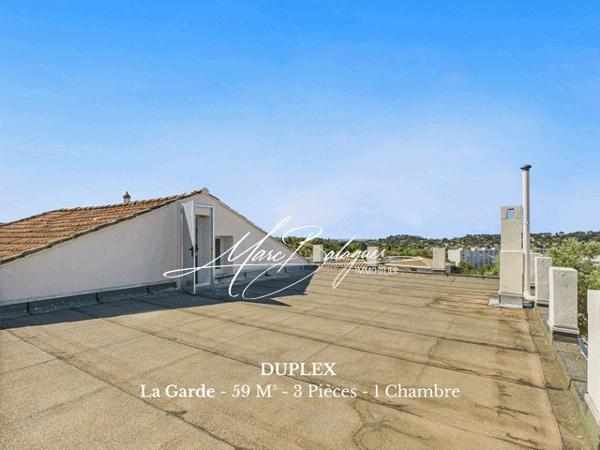 La Garde (83130) LA GARDE T3 Duplex Vue Mer Roof Top de 66 m² !