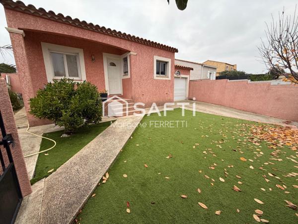 MAISON 90M² AVEC PATIO ET GARAGE SUR TERRAIN DE 310M²