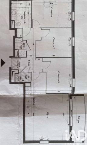 Appartement à vendre 4 pièces 74 m² Montlhéry