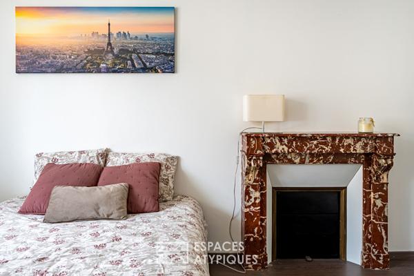 Maison familiale rénovée : Volumes Cathédrale et Esprit Contemporain