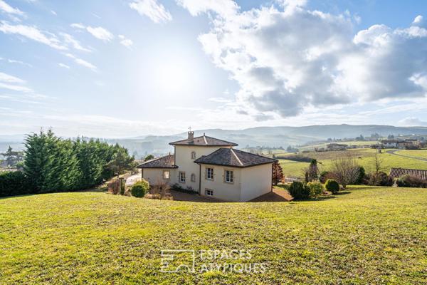 Villa avec vue exceptionnelle sur Cogny