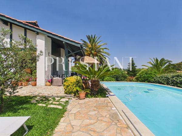 vue océan et montagnes – piscine et terrain 1 200 m², SAINT JEAN DE LUZ