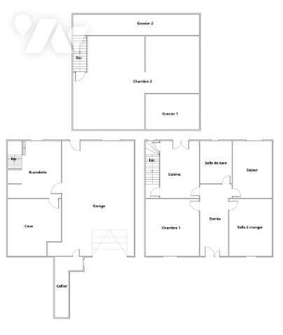 Jolie maison de 98 m² habitables avec garage et beau jardin de 400m².