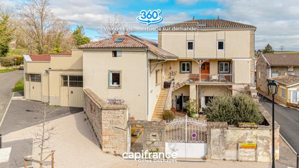 DAVAYÉ (71960) Maison 222 m², Annexes et Garages XXL (Surface Utile 372m²)