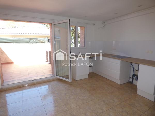 Appartement F2, terrasse,
