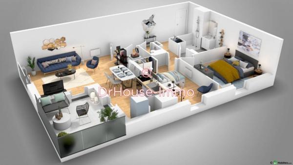 Appartement à vendre 3 pièces de 65 m²