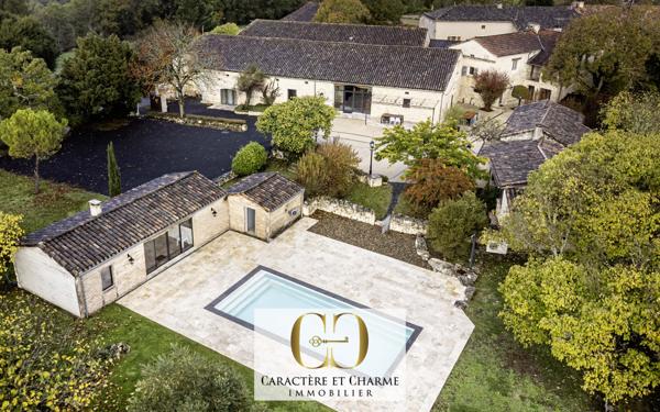 Cahors (46000) Proche Cahors: Mas Occitan restauré avec 2 gîtes - Prestige