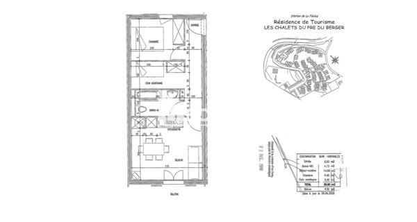 À vendre Appartement 36.9 m² - Les Déserts 73230