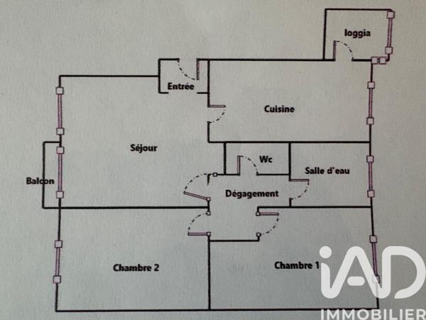 Appartement à vendre 3 pièces 55 m² Lyon 8