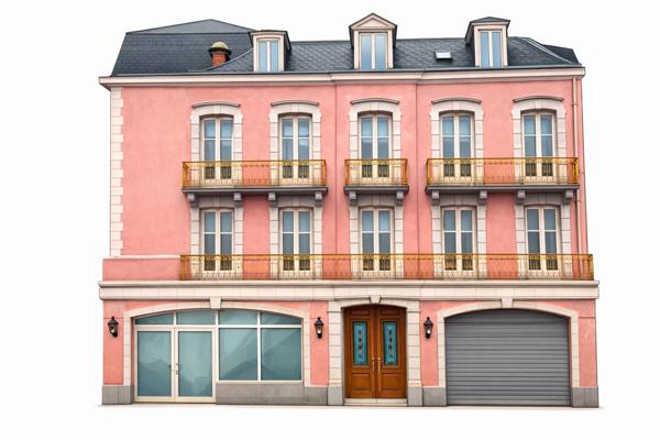 Immeuble de caractère à rénover avec appartement en dernier étage