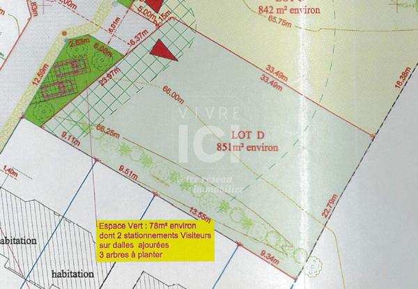 TERRAIN - 851M² - VIABILISE - MENARDAIS