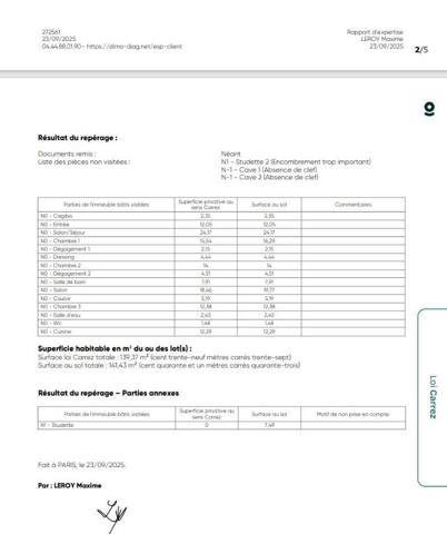 Appartement familial au calme, Rue des Martyrs.