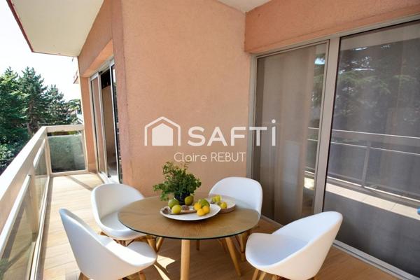 Beau F2 de 50m² terrasse balcon, parking et cave