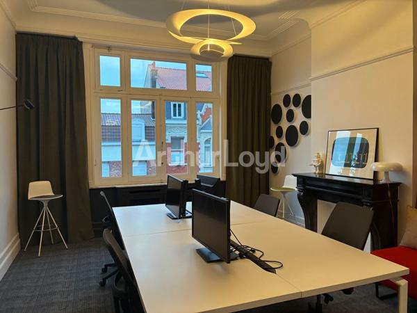 Maison de maître à vendre à Roubaix bureaux et jardin arboré exceptionnel