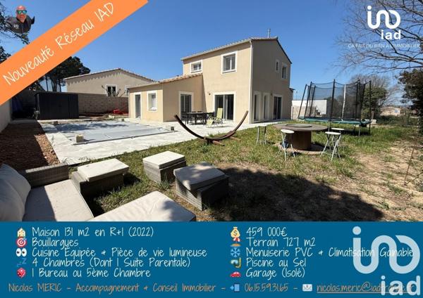 Maison 6 pièces de 131 m² à Bouillargues (30230)