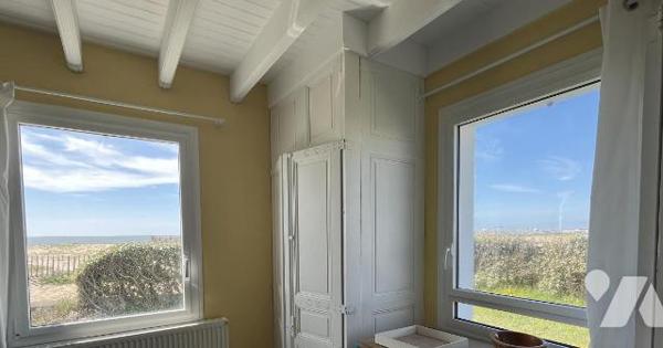 Face mer, maison 4 chambres, garage, jardin