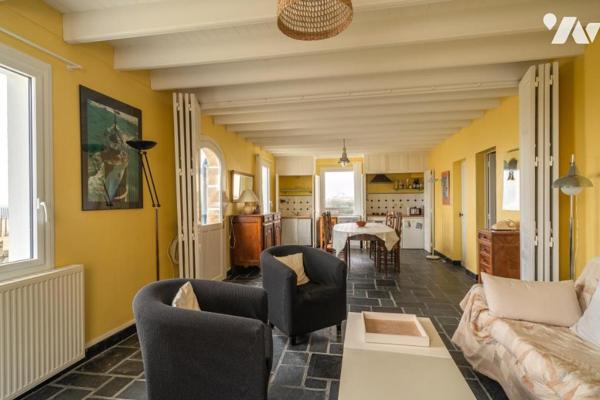 Face mer, maison 4 chambres, garage, jardin