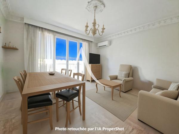 A vendre appartement 3 pièces traversant - Cannes secteur Broussailles - Parking et cave