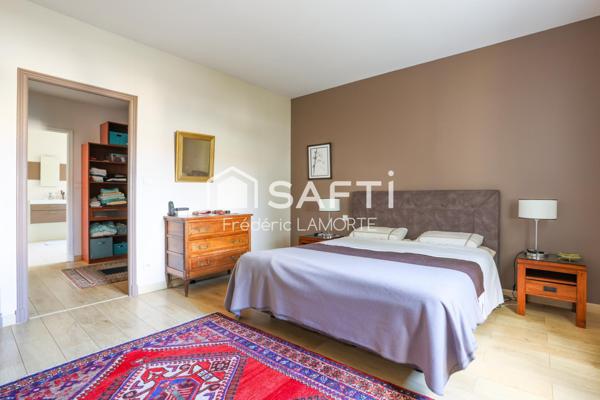 3 suites parentales, terrain piscinable, garage