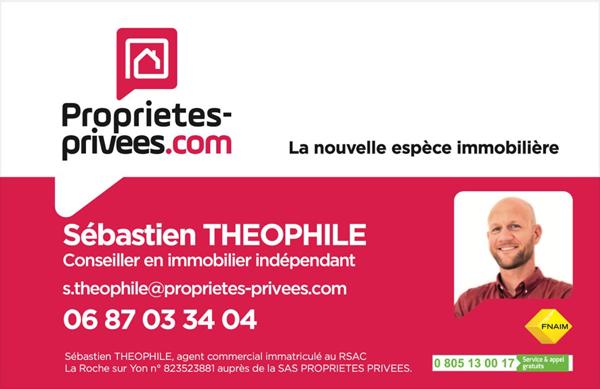 Maison T3 + dépendance proche Saint Gilles Croix De Vie