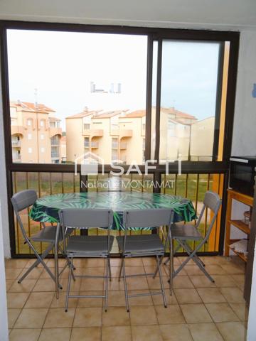 BARCARES, au pied de la mer,T2 de 28m² avec loggia