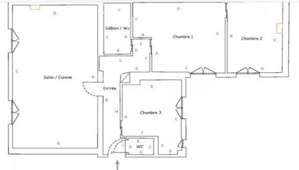 Appartement de 72,45 m²