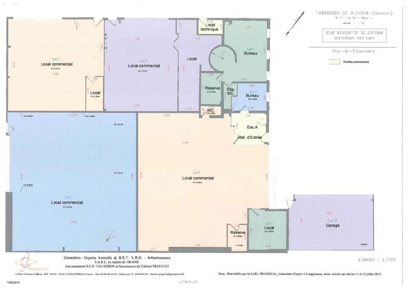 Local commercial VERRIERES LE BUISSON 181.34 m²