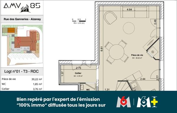 Maison 90 m² à Aizenay