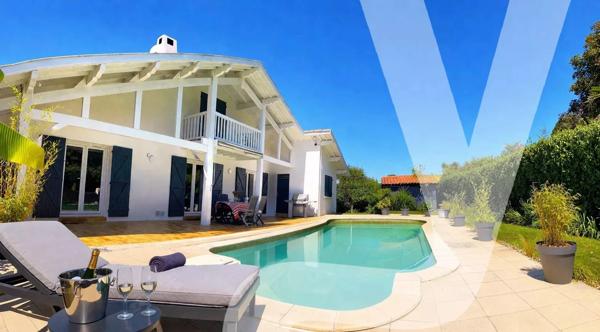 Maison landaise rénovée avec piscine – 5 chambres – Biscarrosse - 40600 Biscarrosse - Réf 86991810