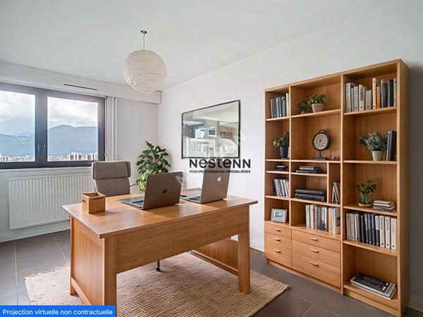 Appartement Grenoble 5 pièce(s) avec 4 CHAMBRES dernier étage IDEAL FAMILLE grande terrasse