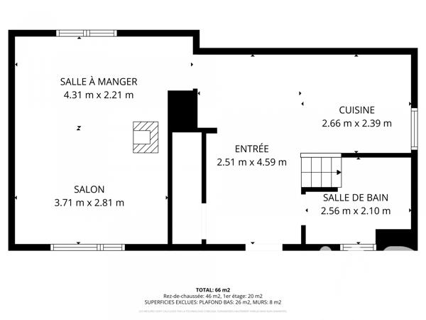 Maison à vendre 3 pièces 54 m² Flayat