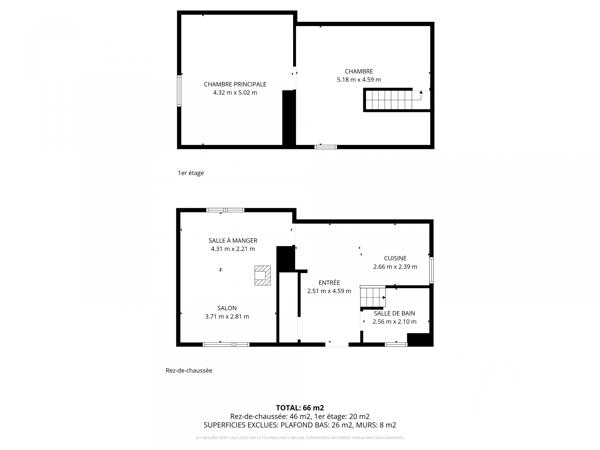 Maison à vendre 3 pièces 54 m² Flayat