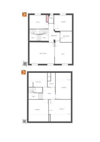 Maison mitoyenne 2 côtés Nancy OUDINOT 170 m²