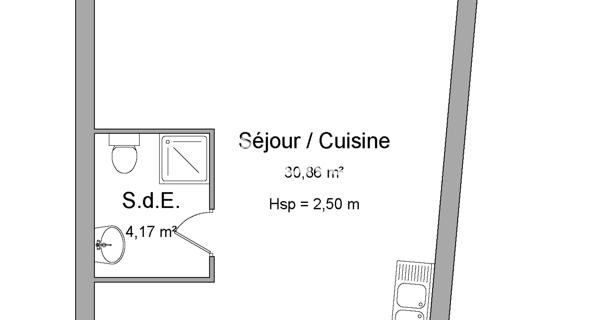 Location Studio 35.03 m² - Sarrians 84260