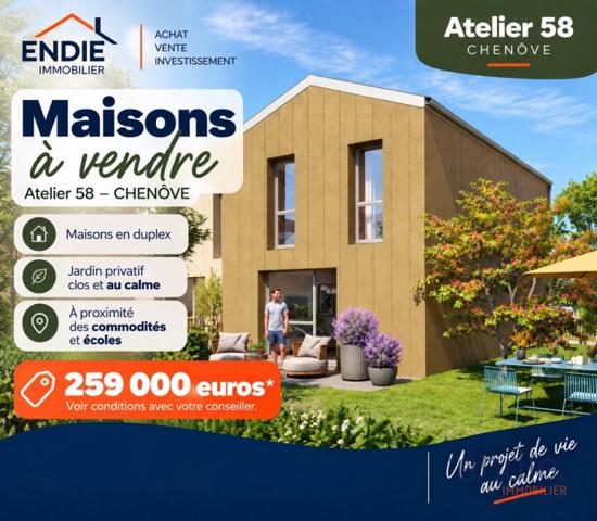 CHENÔVE – Maison neuve 3 chambres