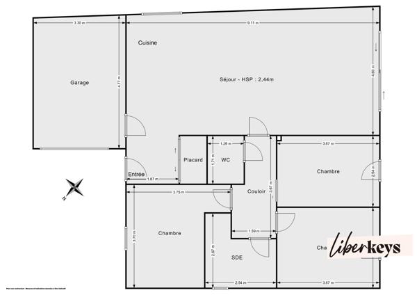 Maison familiale 3 chambres de plain-pied au calme – Nantes La Haluchère, jardin & garage