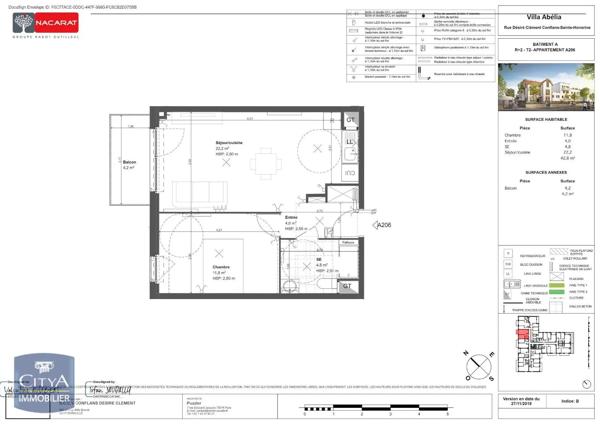 Appartement à louer 2 pièces 42.8m² Conflans-Sainte-Honorine (78700)