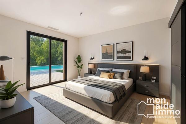 Superbe maison contemporaine avec piscine et double garage